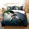 3D-gedrucktes A-Attack on Titan Anime Levi Bettwäsche-Set Jungen Mädchen Bettbezug Kissenbezug Einzel Doppel Queen King Voll Einzel Doppel Größe