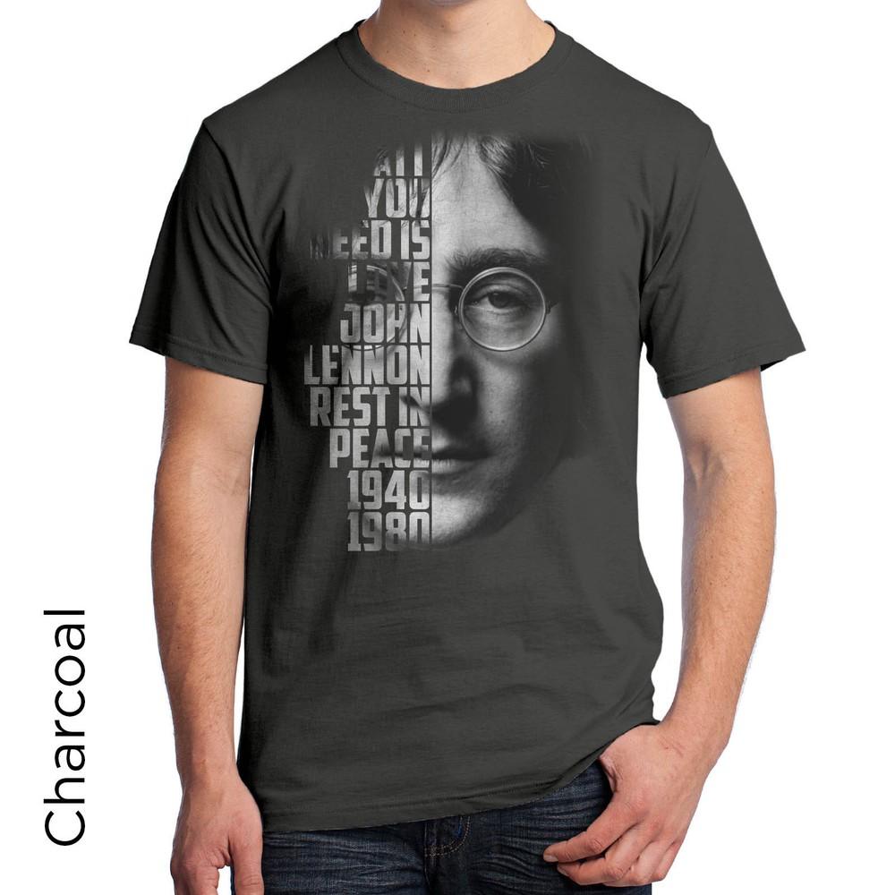 Графическая футболка John Lennon Лицо со словами The Beatles 304 2XL