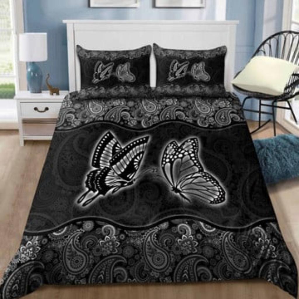 Quilt Bettdeckenbezug Set Tmarc Tee Namen personalisieren Tag der Toten Bettwäsche Anzug