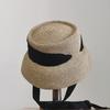 Concave Top Lace Streamer Lampshade Basin Hat Sun Protection Beach Sunshade Straw Hat Women's Summer Retro Bucket Hat
