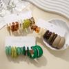 Retro Summer Multi-color Hoop Earring Set Water Drop C-shaped Designs Women's Fashion Leopard Print Earrings Daily Wear Dating