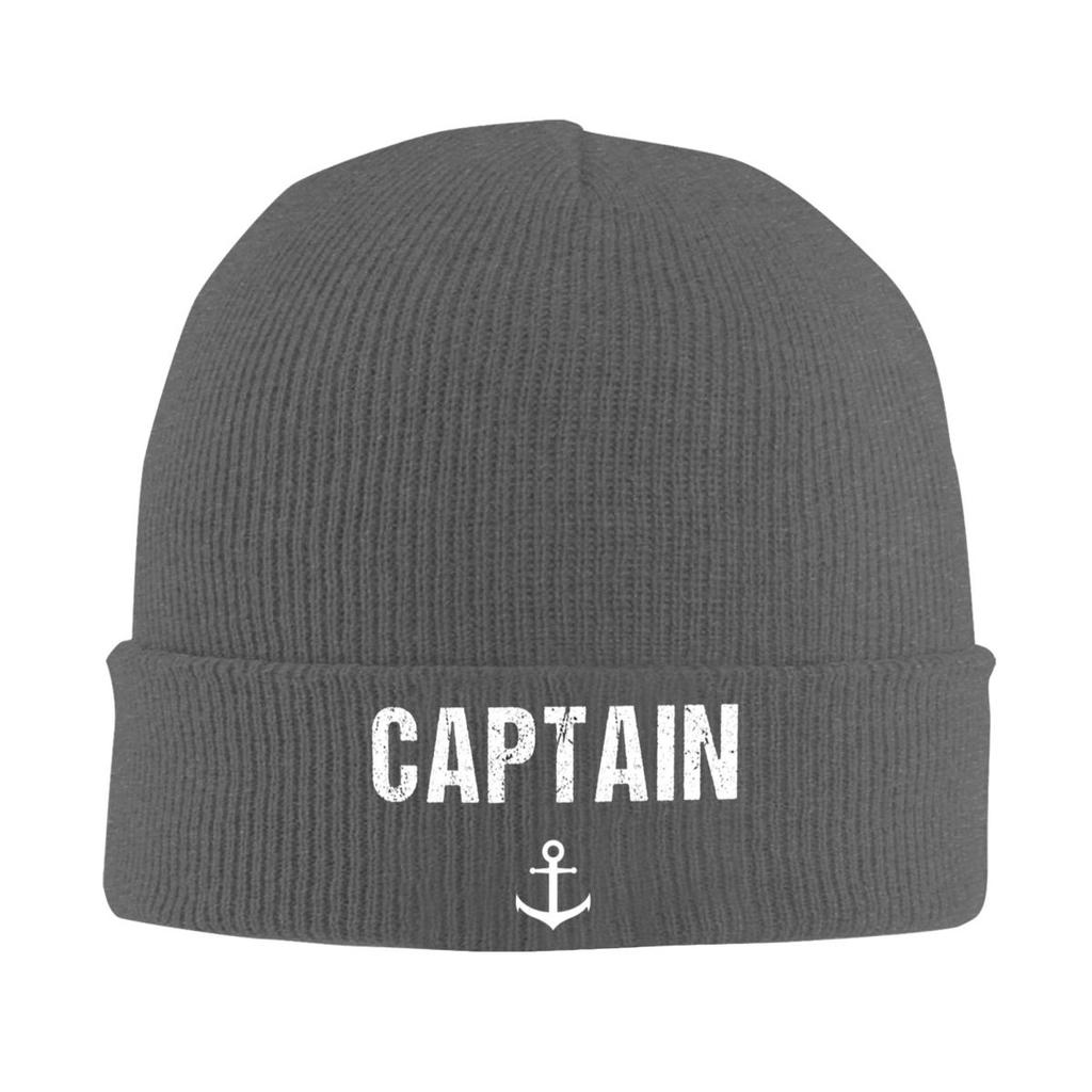 Captain Anchor Warm Knitted Cap Hip Hop Bonnet Hat Autumn Winter Outdoor Beanies Hats for Unisex Adult