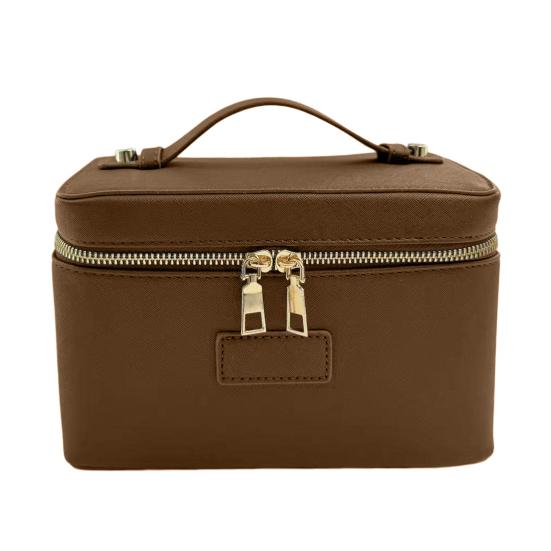 Seyahat Kozmetik Çantası Makyaj Düzenleyici Çıkarılabilir Bölücülü Su Geçirmez Suni Deri Makyaj Çantası Tatil İçin Banyo Çantası Kadın Makyaj Çantası