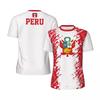 Fashion Peru Flag T-shirt Men Summer Loose Short Sleeve 3d Printed Tee Shirt Football Jerseys Sport Running Fitness T Shirts
