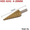 HSS4241 Triangle Shank Step Drill Bit for Metal (4-12mm, 4-20mm, 4-32mm)