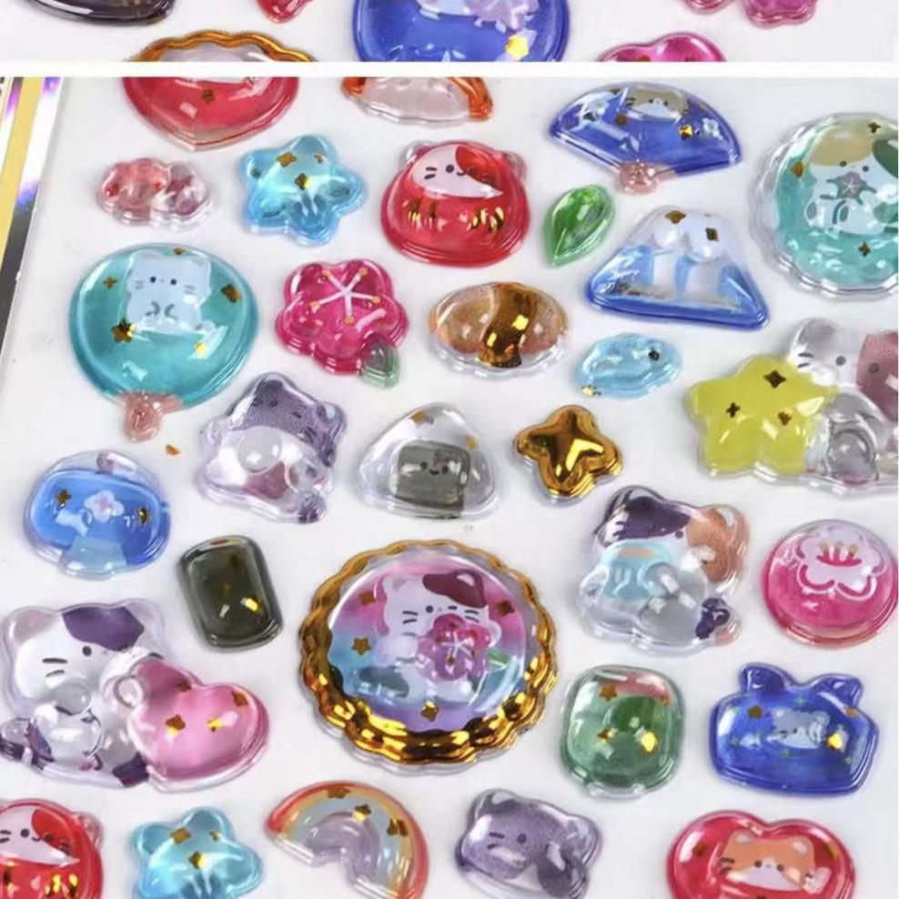 3D Cartoon Animal Stickers for DIY Decoration - Cute Pets & Hot Stamping Design