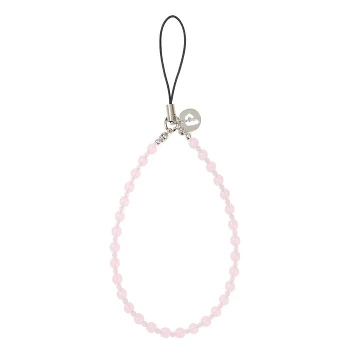 MINI BABY PINK BALL STRAP Keyring
