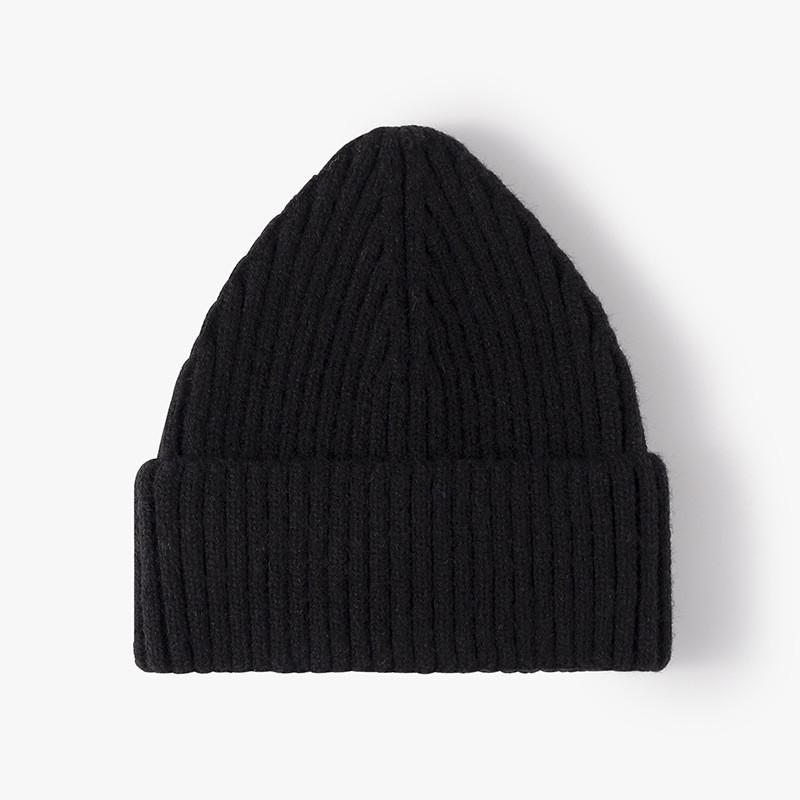 Thick Knitted Beanie For Women With Breathable Sheep Wool For Winter Casual Wear