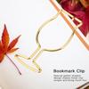 10pcs Gold Electroplating Metal Goblet Shaped Paper Clips Funny Cute Book S for   School Stationery