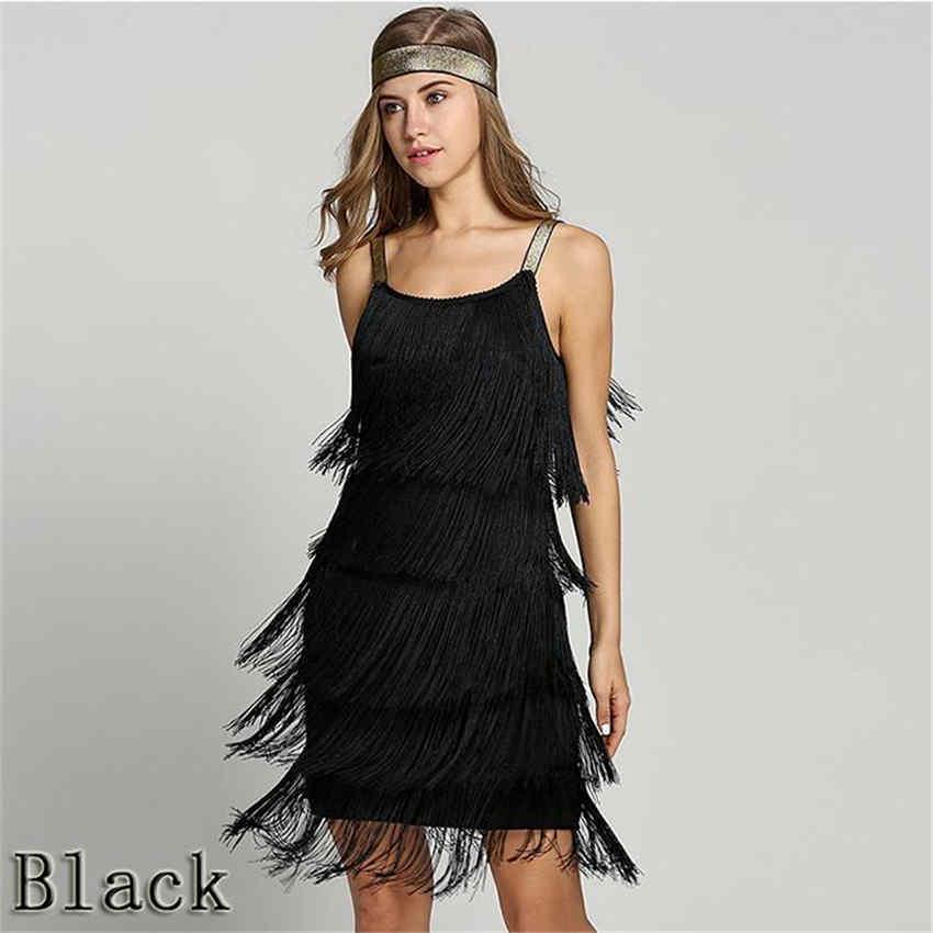 Letnia damska seksowna łączenie z frędzlami z opaską do włosów Sukienka bez rękawów A-line Dress Dance Party Dress