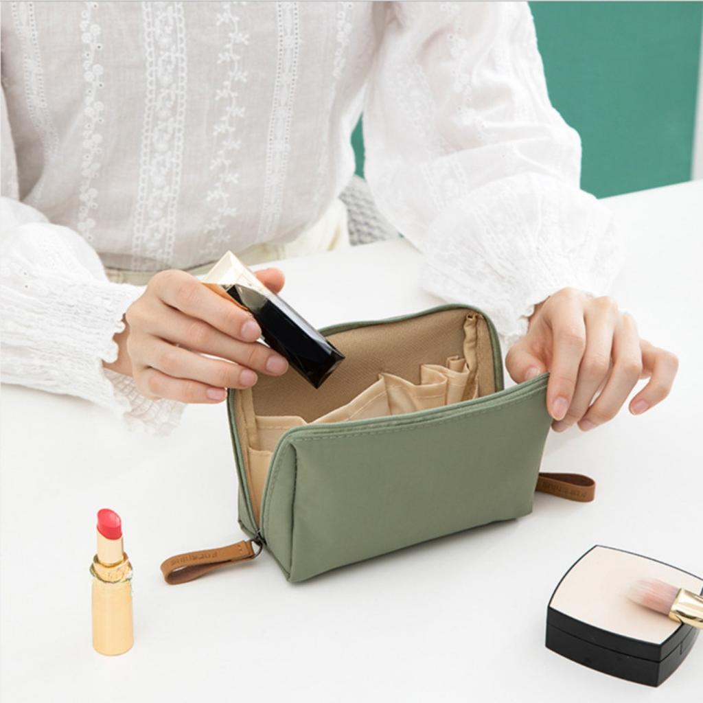 [Reise | Praktisch] Kompakte | Einfache Clutch mit Reißverschluss, Eine Make-up-Aufbewahrungstasche für einen Lippenstift | Geeignet für Reisen und den Außenbereich