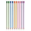 6PCS/Set Pencil Shape Eraser Without Leaving Marks Rubber Eraser Pencil Erasers  for Office School
