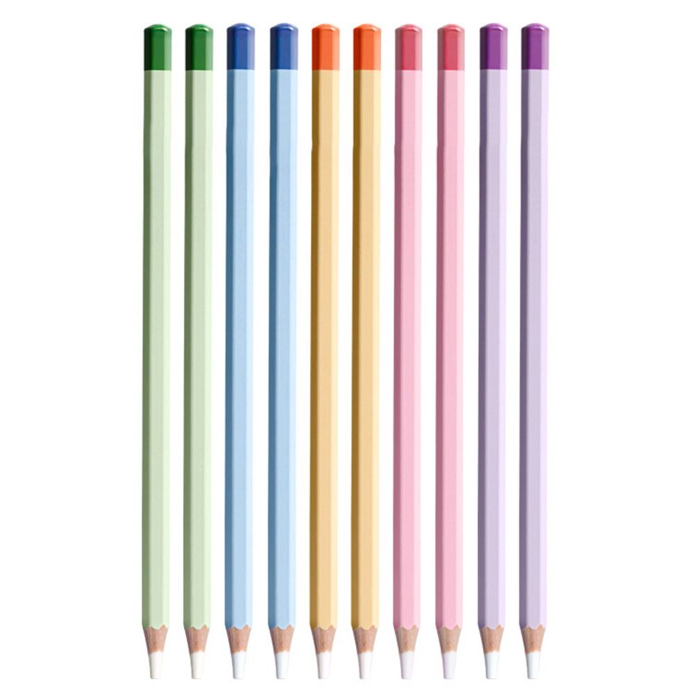6PCS/Set Pencil Shape Eraser Without Leaving Marks Rubber Eraser Pencil Erasers  for Office School