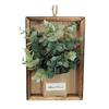 Wall Framed Artificial Plant Faux Greenery Plant in Frame Wall Decor Hanging
