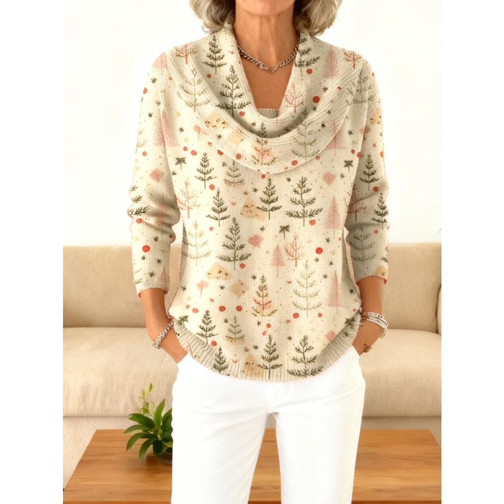 Damen Pullover Herbst Winter Mode Lässig Europäischer Amerikanischer Stil Warm Gemütlich Strick Oberteil