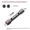 Spark Plug Socket Wrench Three Jaw Double Headed 16-18mm Heavy Duty Steel for DIY Auto Repair Car Maintenance