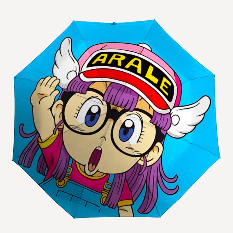 

1pc Arale, Cap Auto Open/close Umbrella, Portable Travel Umbrella, Everyday Use - Outdoor Accessory, Artistic Pattern, Compact Design, Fashion Lovers