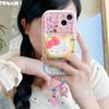 Cartoon Hello Kitty Bracket Pendant Case For OPPO Reno 15F 15 Pro 5G 14F 13F 12F 11F 14 13 12 11 Pro A6X A6 A5 Pro A60 5G Casing