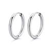 Stainless Steel Round Hoop Earrings, Unisex Fashion Titanium Steel Ear Hoops