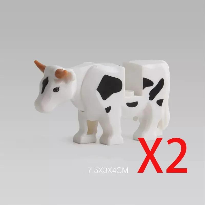 MOC Mittelalterliche Bausteine Figur Zubehör Zoo Afrikanischer Elefant Kamel Hirsch Wolf Krokodil Kriegspferd Mini Ziegel Spielzeug Geschenk R058