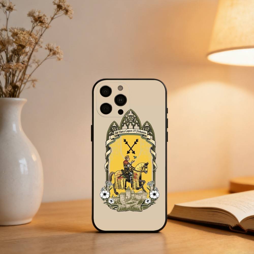 KCD Kingdom Come Deliverance Custodia per Telefono Per iPhone 17,16,15,14,13,12,11 Plus,Pro Max,XS,Copertura Nera in Silicone Morbido