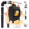 Fireplace Insert KRATKI LUCY Tunnel 12kW  Ø200 Intake Recuperation SET
