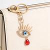 Keychain Sparkling Rhinestones Blue Eye Pendant Keychain Lobster Clasp Key Holder Bags Keys Mobile Phones Accessory