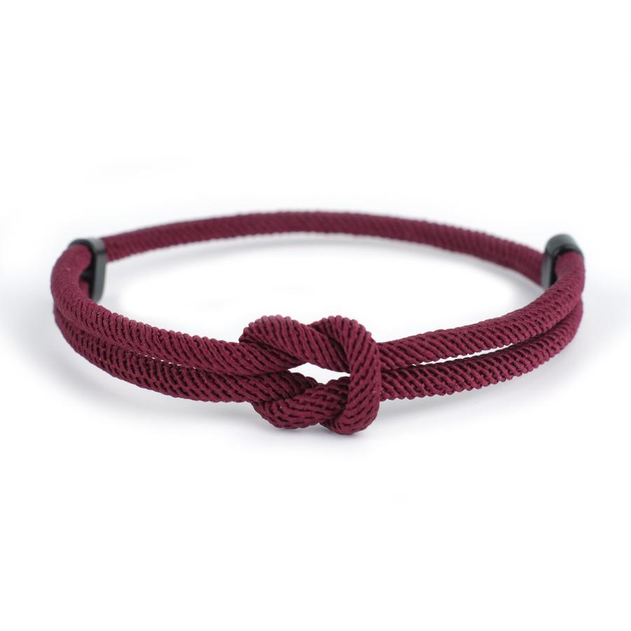 

Noter New Men Rope Bracelet Grade A 4mm Cord Chain Braslet Adjustable 5 Colors Lucky Red Thread Fabric Braclet Armband Herren бордовый