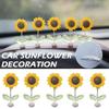 Sunflower Car Dashboard Decorations Cute Bobblehead Sunflower Car Dashboard Decor For Dashboard Amagi
