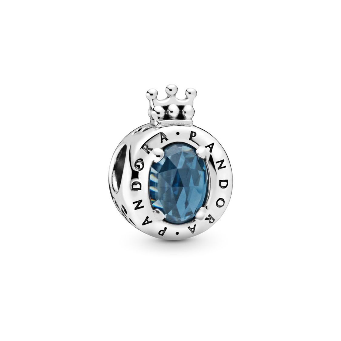 Pandora Blue Sparkling Crown Charm Pendant Women pendant 798266NMB Blue
