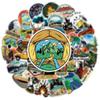 Forest Camping Stickers Cartoon Hiking Outdoor Scenery Decals for Laptop Luggage DIY Decoration 50pcs Set