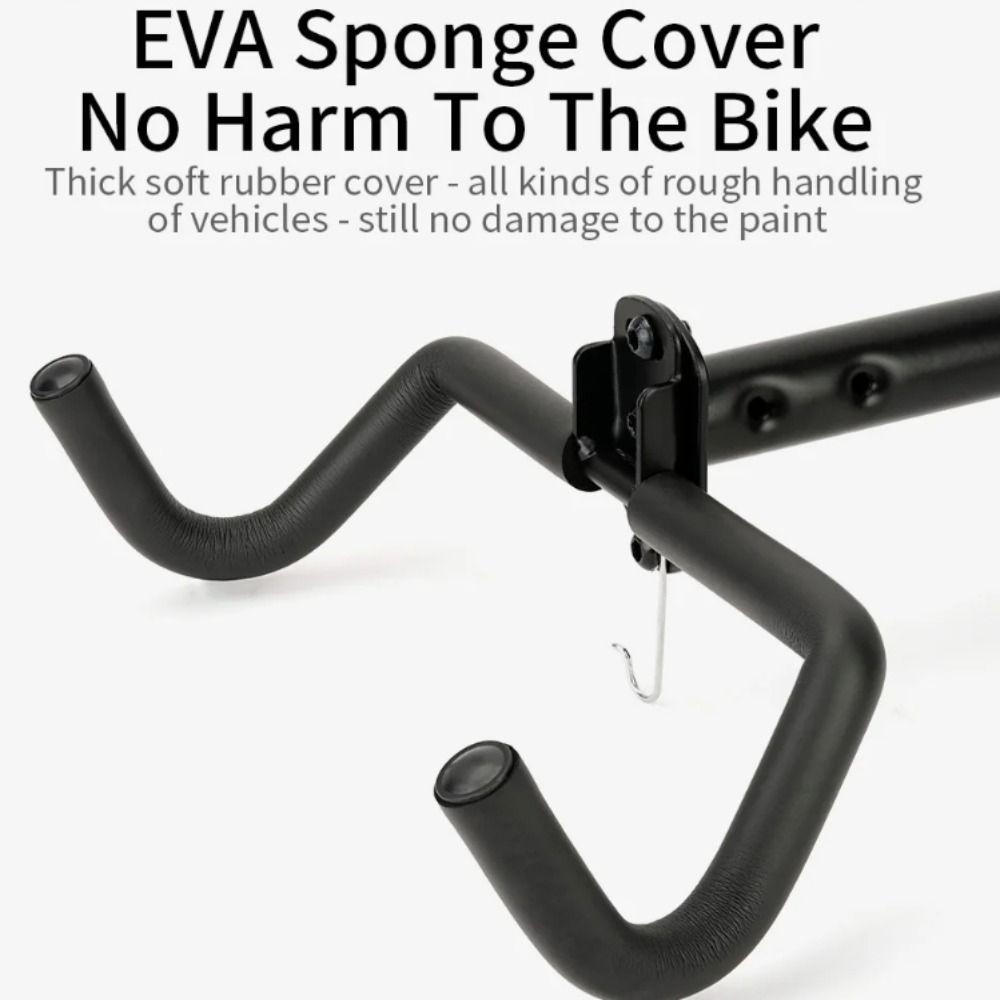 Foldable Design Wall Beam Bike Rack Space Saving Wall Mounted Bicycle Rack  Road Bicycle Storage