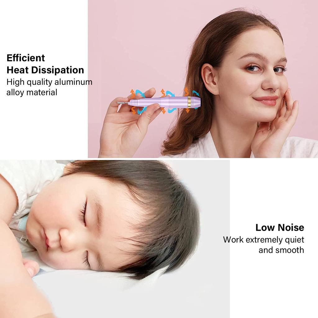 Professional Electric Nail Drill Machine Portable Nail Low Noise Cutters Mini Nail Drill Nails Polishing For Home Manicure Salon