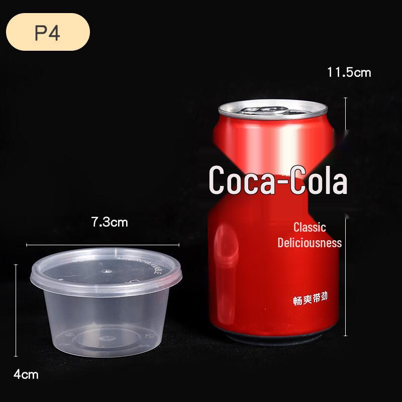 

Disposable Round Plastic Sauce Containers with Lids