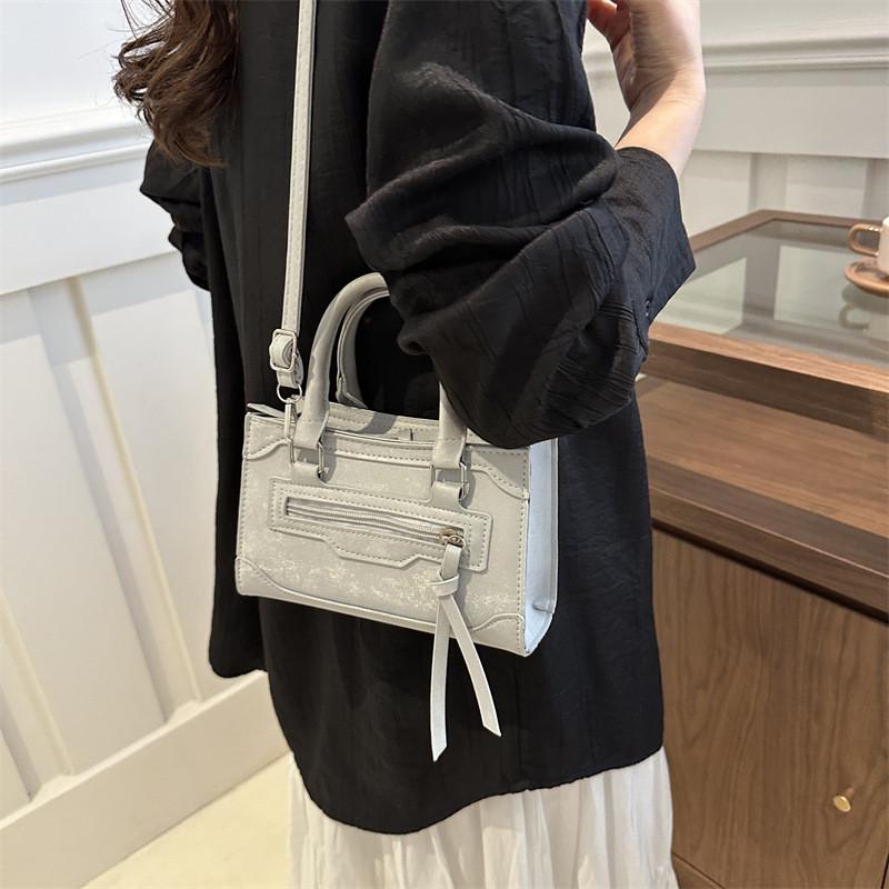 Elegante 2024 Neue Koreanische Handtasche Trendige Strukturierte Retro Schulter Umhängetasche für Damen