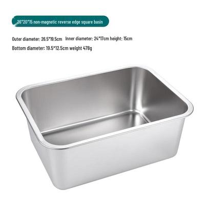 Stainless Steel Deep Square Buffet Food Pan