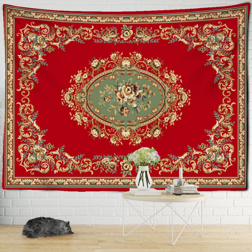 Jumătate de Mandala Tapiserie simplă pentru agățat pe perete Boho Estetic Artă pentru cameră Psihedelic Vrăjitorie Hippie Decor acasă