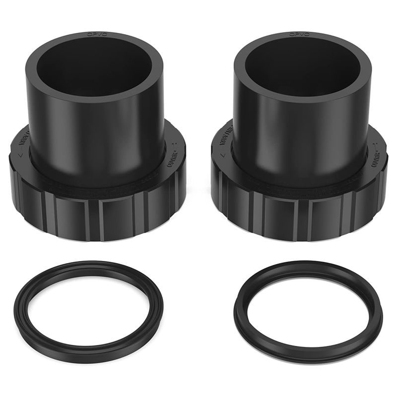 

M-Modern-SPX3200 Pump Union Connection Kit(2Pcs) For Hayward Tristar, Northstar, Ecostar Pumps, Swimclear Cartridge Filter чорний