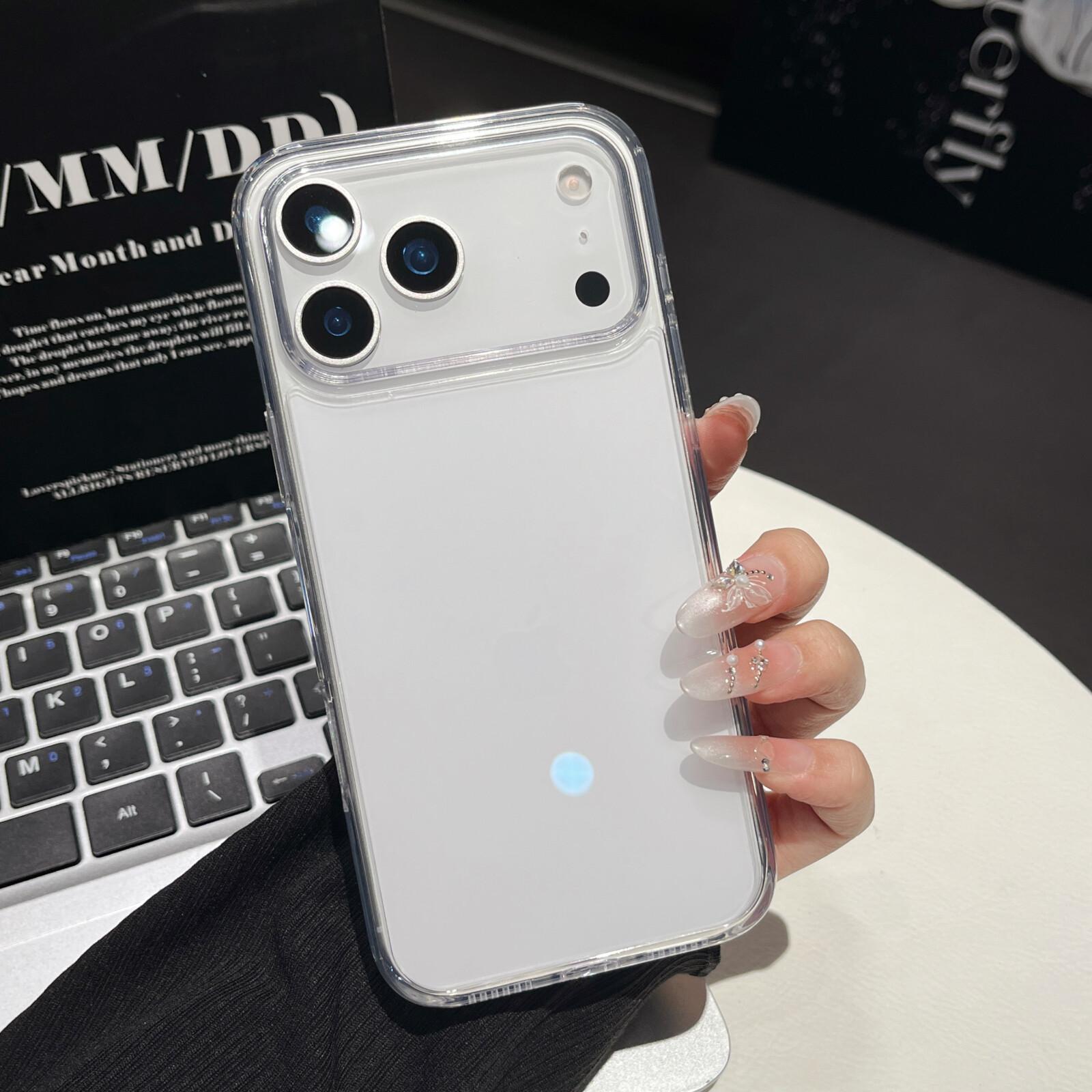 

Shockproof Anti Yellow Crystal Acrylic Phone case For iPhone 17AIR 17 17 PRO 17 PRO MAX For Thickness 2.5mm Anti-drop phone Case Pc + tpu&iPhone17 Pro Max