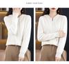 2023 Autumn Women's Zippered Plush Knit Hoodie Sweater