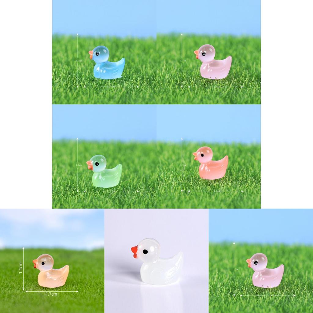 Bedårande självlysande hartsankfigur för kreativa dekorationstillbehör