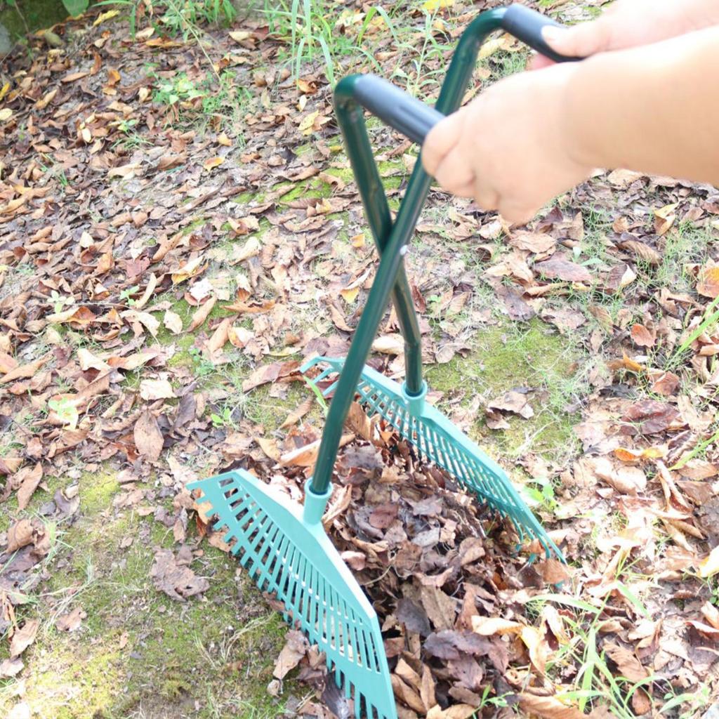 Carbon Steel Long Handled Leaf Grabber Leaf for Lawns,Garden Grass Practical Easy Use Clearing Manual Clearing Leaf Picking Tool