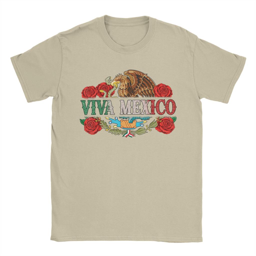 Viva Mexico Shirts Men Women Independence Day Mexico Flag T-Shirt For Mens Beach Y2K Casual T-Shirts O Neck Tee Shirt Clothing