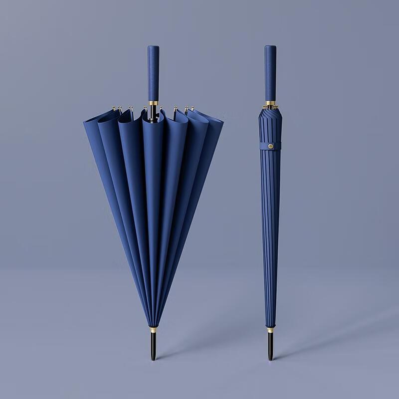 Xiaobu Forest Automatic 16-Rib Windproof Straight Handle Umbrella