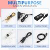 60 PCS Reusable Cable Ties Black 6 Inches Adjustable Releasable Hook and Loop Cable Straps for PC Cable Management Organizing Cord Wraps TV Desk