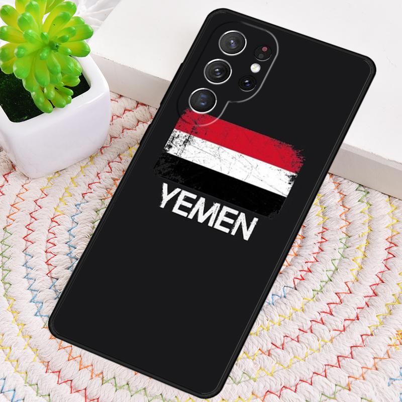 Yemen National Flag Coat Of Arms Theme Phone Case For Samsung Galaxy note 10 pro S26 S25 S24 S23 S22 Ultra Plus S21 FE S20 Cover
