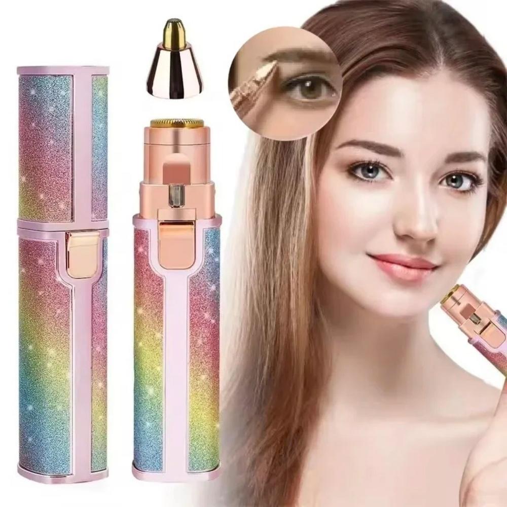 2 IN 1 Body Facial Lip Eyebrow Electric Epilator Trimmer For Women Mini Painless Razor Shaver USB Charging Facial Hair Removal