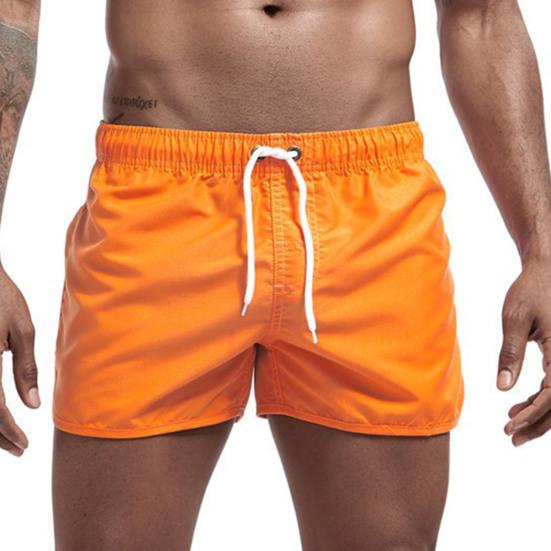 Shorts de Plage et de Surf d'Été Taille Basse Élastique Cordon de Serrage Respirant Bords Irréguliers sur les Côtés Maillot de Bain Homme