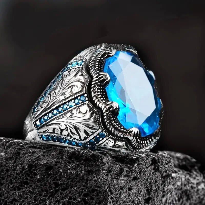 Retro Pattern Ring, Creative Luxury Accessories, Luxury Domineering Women'S Ring
