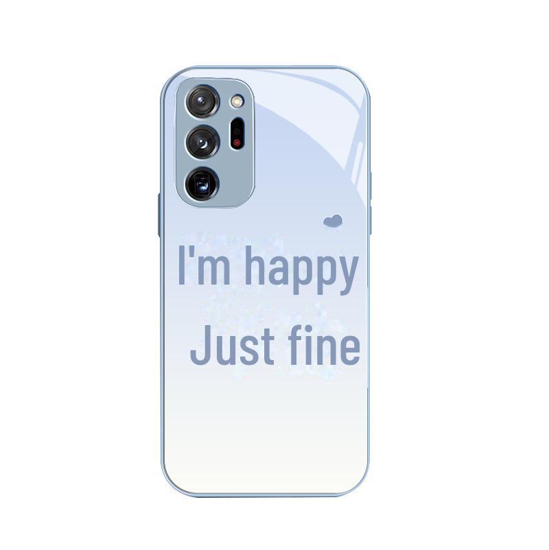 Customize Liquid Glass Case for Samsung A13, M40, 20 Ultra with All-Inclusive Lens.